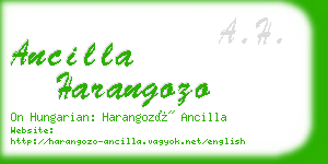 ancilla harangozo business card